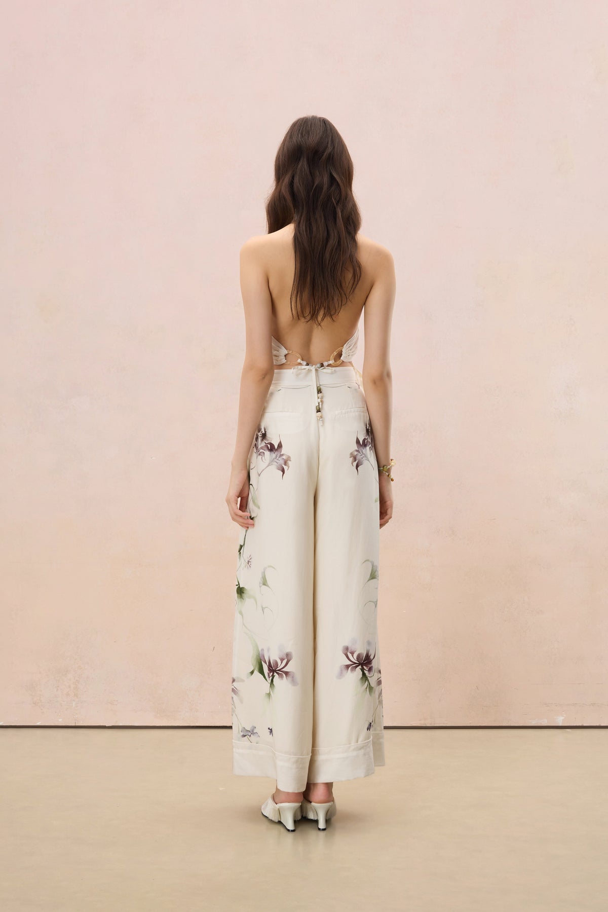 MIDSUMMER BOTANICAL HALTER TOP