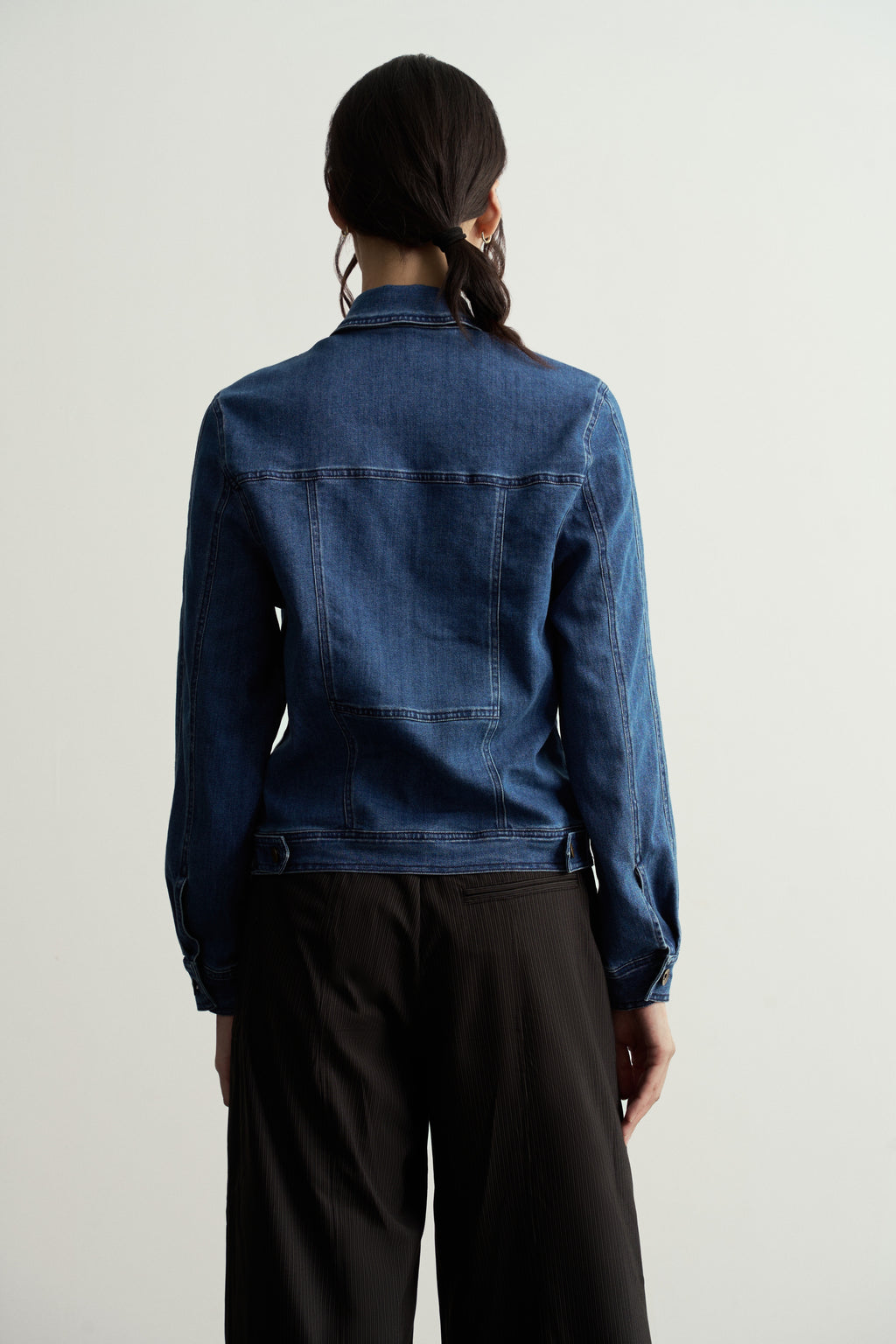 Vintage Washed Blue Denim Jacket/復古牛仔水洗藍牛仔外套